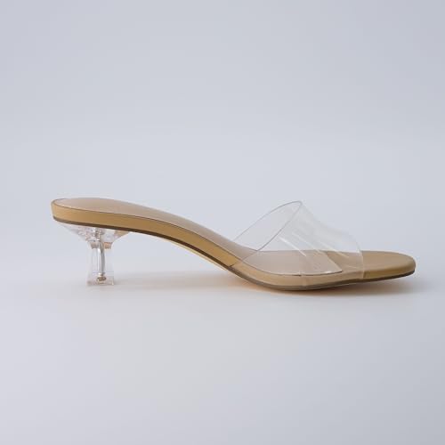 Women's Doral Lucite Kitten heel mule sandals +Memory Foam, Wide Widths Available