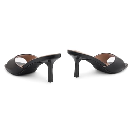 21jmPM7GML.jpg Women's Low Heels Stiletto Heeled Slides, Open Toe One Band Slip-On Heeled Mules ?C Dressy Heeled Sandals for Prom, Party Wedding