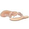 312DKTLC2CL.jpg Women's Flat Slide Sandals - Casual Bling Bohemian Thong Slip on Summer Flat Sandals.