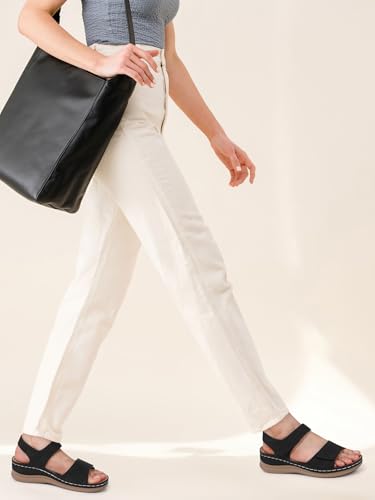 314VonnPVVL.jpg Flat Sandals for Women Dressy: Comfortable Flats Sandals Women Open Toe Ankle Strap Walking Shoes Summer