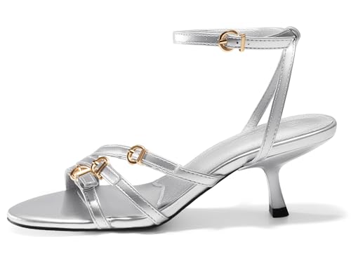 3153xjlO1jL.jpg Womens Kitten Low Heels Sandals Strappy Dress Shoes Open Toe Summer Party Wedding Shoes