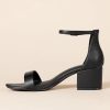 Women's Two Strap Heeled Sandal