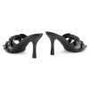 31C5THc8kKL.jpg Melrose Women's High Heels Stiletto Heeled Slides, Square Open Toe One Band Slip-On Heeled Mules ?C Dressy Clear Heeled Sandals