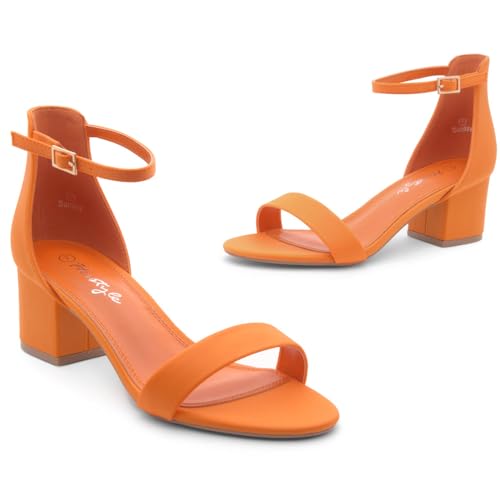 31G2CaoxSxL.jpg Women??s Low Heels ?C Open Toe Chunky Block Heeled Sandals with Ankle Strap | Comfortable Dressy Short Heels for Prom, Wedding,