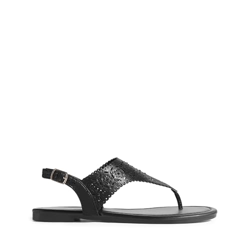 31KVcFwpidL.jpg Women's Rhinestone Casual Wear Cute Gladiator Flat Sandals Beach Dressy T-Strap Thong Sandals