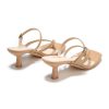 31PtwfB7JL.jpg Women's Kitten Heels Sandals Flip Flops Low Heels Slip On Slides 1.8-2 Inch Heeled Square Open Toe Sandals for Women