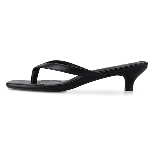 31SvblnXv1L.jpg Women??s Flip-Flops Kitten Heels Thong Sandals For Women Square Toe Slip On Fashion Summer Dress Sandals