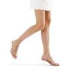 Women's Clear Heels Low Chunky Heel Open Toe Transparent Zebra Rhinestones Block Heeled Sandals Ankle Strap Shoes