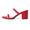 Silver Dressy Women's Heeled Sandals - Size 0, Medium Width, 3 Inch Block Heel, Double Strap, Faux Leather, Open Toe, Slingback