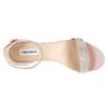 31VDvgnnqBL.jpg Sparkly Sandals Women Rhinestone Heels Wedding Shoes for Bride Low Block Strappy Heels Gold Glitter