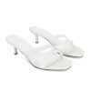 31YRVyu0y0L.jpg Gold Kitten Heel Sandals for Women Flip Flop Strappy Mule heels Rounded Open Toe Heeled Thong Sandals Women