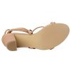 31a-EPIuikL.jpg Women's Strappy Lace Up Chunky Heeled Sandals