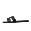 Open Toe Flat Dress Sandals Womens Slide Comfortable Summer Black, White, Tan Sandals for Women