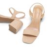 31e0pdTJKwL.jpg Women's Chunky Block Low Heels Open Toe Ankle Strap Heeled Sandals Comfortable Square Toe Wedding Party Dress Pump Shoes