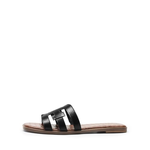 31fzkmWoakL.jpg Women's Slip-on Slides Open Toe Dressy Flat Slide Sandals Fashion Classic Summer Beach Slippers