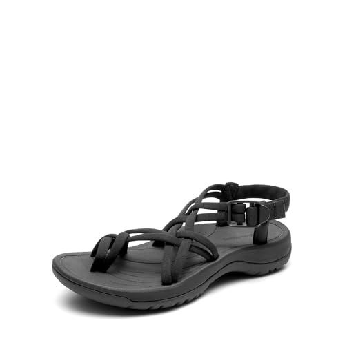 31jOFRXjp0L.jpg Women's Walking Sandals With Arch Support Elastic Strap Summer Sport Athletic Casual Hiking Outdoor Sandal
