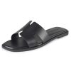 Open Toe Flat Dress Sandals Womens Slide Comfortable Summer Black, White, Tan Sandals for Women