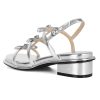 31qS4UaXFpL.jpg Womens Chunky Block Low Heel Sandals Square Toe Heels Strappy Summer Heeled Sandals Elastic Rhinestone Bow Sandals Cute Casual
