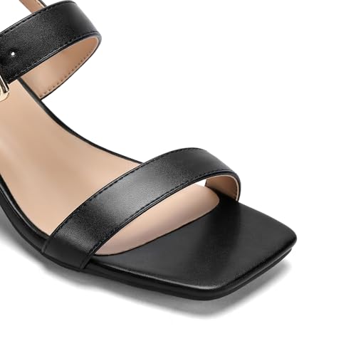 31uukqVzVdL.jpg Women's Heeled Sandals Block Chunky Square Open Toe Ankle Strap Heel Wide Feet Dress Sandals