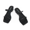 31w9aKB8qkL.jpg Square Open Toe Heeled Sandals Women Two Strap Chunky Heel Sandals for Women Low Block Heel Sandal Dressy