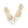 31wecSACrUL.jpg Slingback Flats for Women Pointed Toe Ballet Flats Classic Low Heel Sandals Dress Shoes