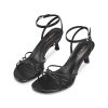 41-IIH0UkL.jpg Womens Sandals Round Open Toe Kitten Heels Adjustable Ankle Strap Low Heels Heeled Sandals for Women Summer Dress Shoes Not