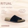411ONF8LyjL.jpg Ritual Women’s Slide Sandal – Suede Slip-On with Cork Footbed, Contoured Insole & Flexible Lightweight Outsole