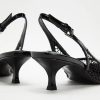 411YBGeHCAL.jpg Slingback Pumps for Women Mesh Kitten Heels Pointed Toe Heeled Sandals Buckle Ankle Strap Low Heeled Pumps