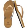 412GsDEQvL.jpg Womens Arch Support Flip Flops Comfortable Yoga Mat Slip on Summer Beach Walking Thong Cushion Sandals
