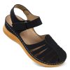 414uz4bylIL.jpg Women Comfortable Flat Sandals: Dressy Summer Sandal - Closed Toe Fisherman Sandals