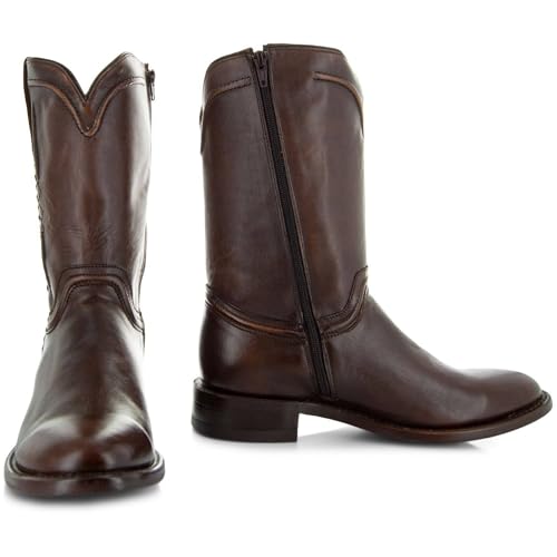 41AePo9dgxL.jpg Men's Roper Cowboy Boots, Genuine Leather Men's Cowboy Boots, Western Boots For Men H4003