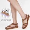 41D6dmpEBCL.jpg Womens Sandals Summer Dressy Gladiator Flat Comfortable Walking Shoes Non Slip Casual Beach Ladies Sandal