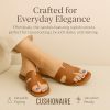 41Dd6dkBQL.jpg Voyage Cutout Strap Slides for Women, Slip On Summer Flats, Trendy Footwear, Comfortable Vacation Style Sandals for Women 2025