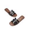 41EgkCNsWeL.jpg Women's Slip-on Slides Open Toe Dressy Flat Slide Sandals Fashion Classic Summer Beach Slippers