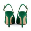 Womens Slingback High Heels Stiletto Pointed Closed Toe Pumps