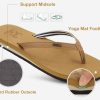41ICf1J3QuL.jpg Womens Arch Support Flip Flops Comfortable Yoga Mat Slip on Summer Beach Walking Thong Cushion Sandals