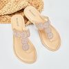 41RwuPI9FrL.jpg Women's Flat Slide Sandals - Casual Bling Bohemian Thong Slip on Summer Flat Sandals.