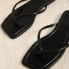 41ThhXXVWL.jpg Women's Square Open Toe Flip Flop Minimalist Thong Flat Sandals Slide On Summer Vacation 2025 Dressy Shoes