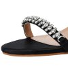 41X4I4B-M4L.jpg Womens Heels Sandals Sparkly Dress Shoes Low Kitten Heel Rhinestone Bride Wedding Shoes Black Silver Gold White