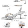 41aD56XQeSL.jpg Womens Kitten Low Heels Sandals Strappy Dress Shoes Open Toe Summer Party Wedding Shoes