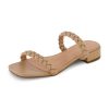 Women's Nestar Braided Low Block Heel Sandal +Memory Foam