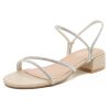 41xSAnMXdZL.jpg Women's Rhinestone Strappy Open Toe Low Block Chunky Heels Sandals Backless Summer Holiday Party Wedding Dress Shoes