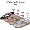 Rhinestone Sandals for Women Flat - Trendy Sparkling Boho Ladies' Flat Sandals,Beautiful Sparkling Boho Ladies' Flat Sandals for