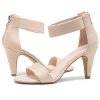 41yRe-qHIRL.jpg RROSE Women's Chunky Low Heels Open Toe Ankle Strap Heeled Sandals with Back Zipper Dressy Pumps Shoes for Wedding Prom Party